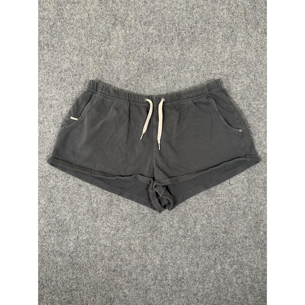 Vuori Sunnyside Shorts Womens Medium Gray Organic Cotton Drawstring 2" VW380